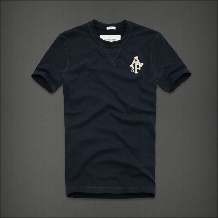 Abercrombie Fitch Hombres De Cuello Redondo Corto Remera AF5273